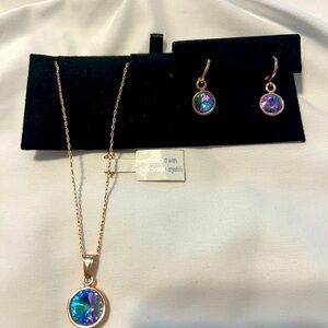 Limited edition, Swarovski crystals, earring, and necklace set. No tequila.